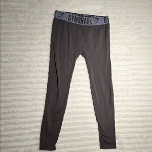 Gymshark Gray Leggings with Branded Waistband